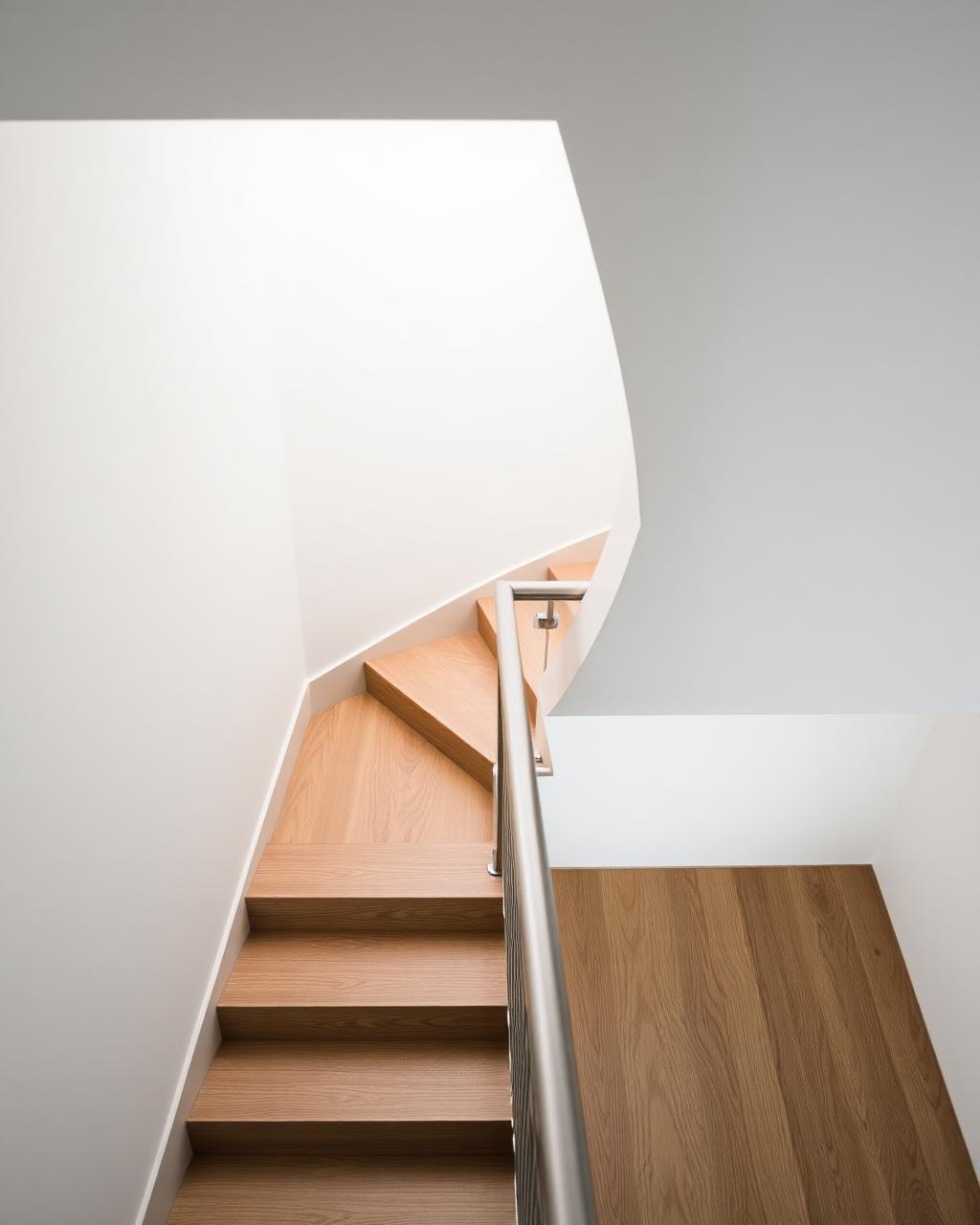 Oak staircase detail